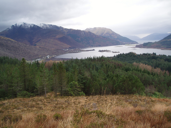 Loch Leven from above Glencoe Village